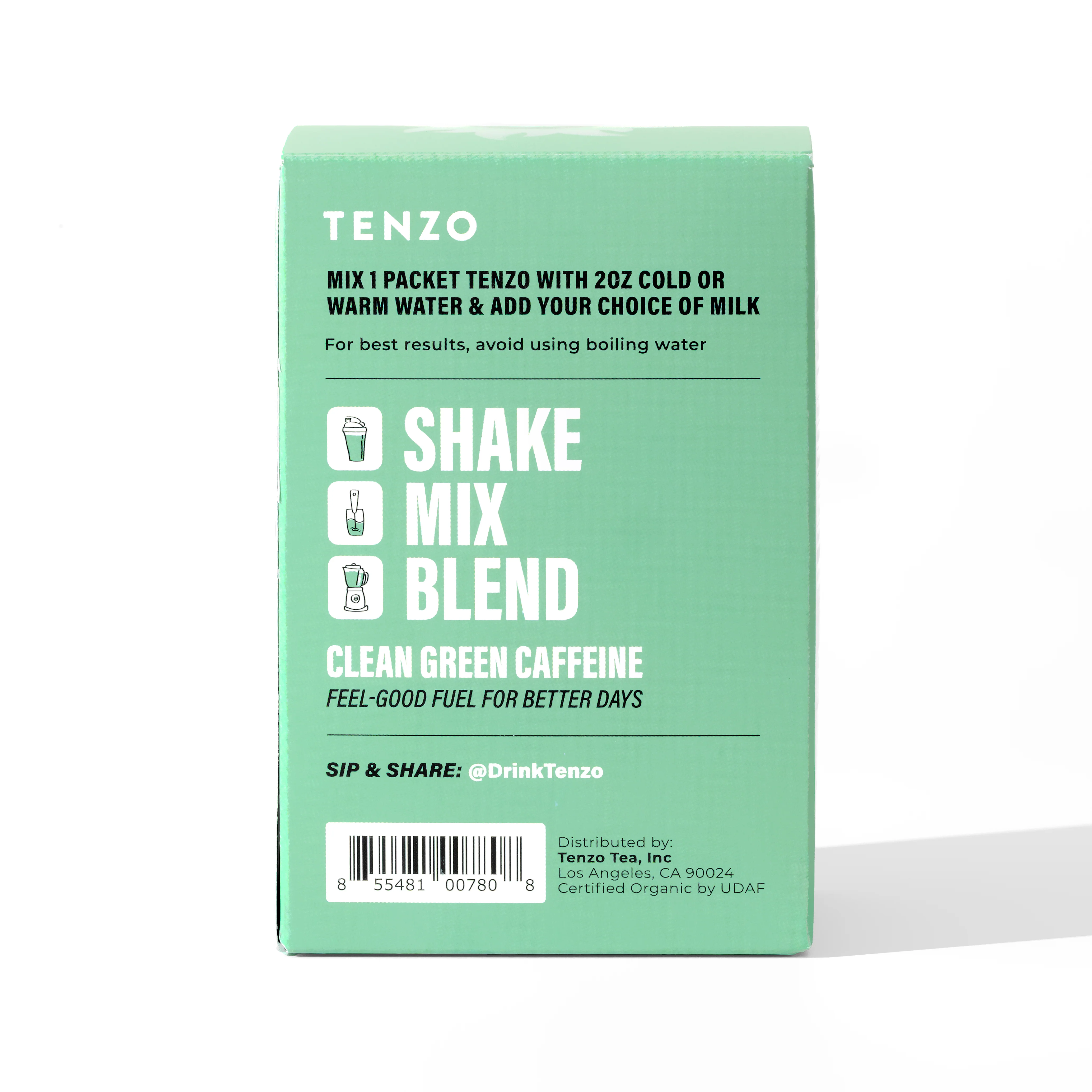Tenzo® Sweet Blend Matcha Single Serve (Box of 10) - Image 3
