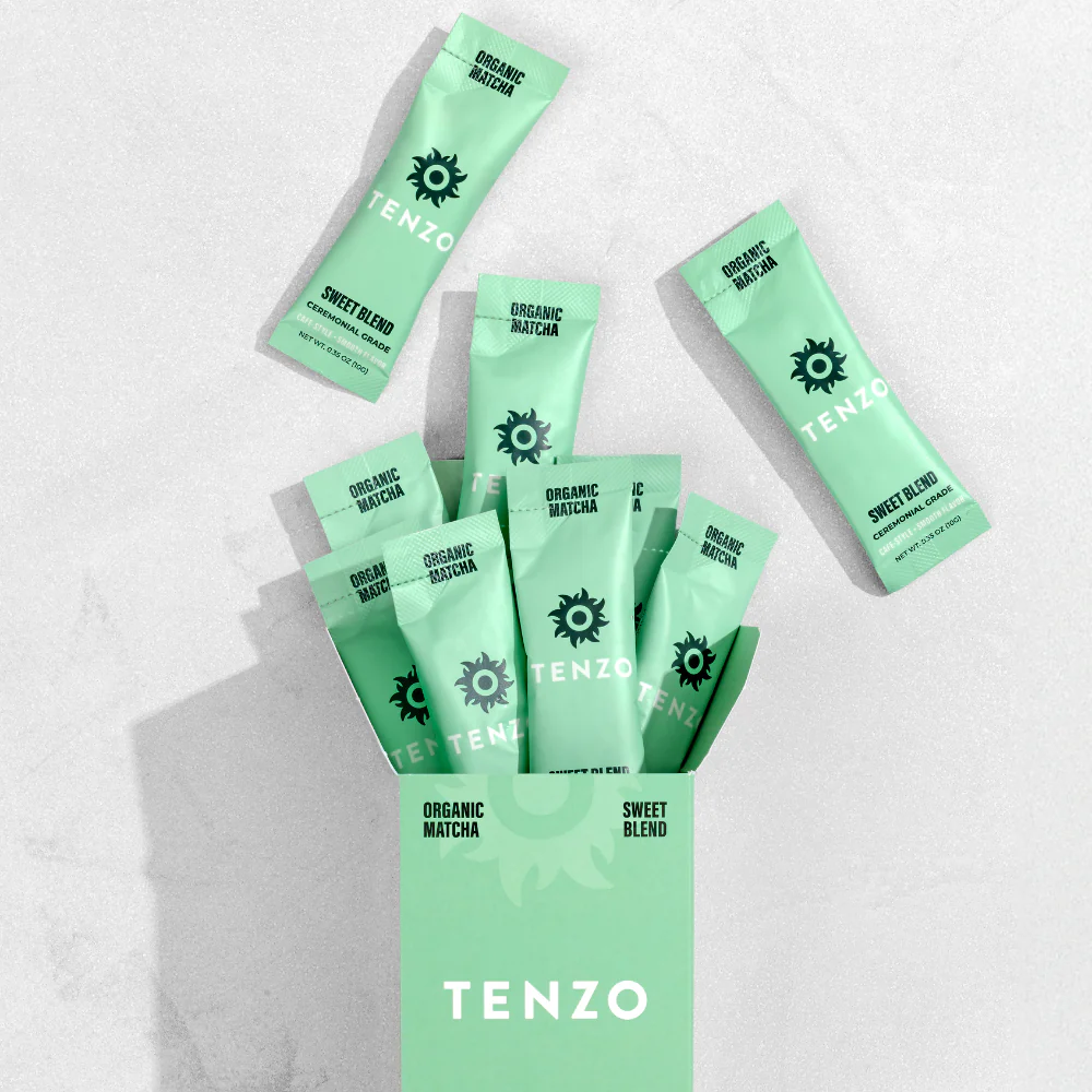 Tenzo® Sweet Blend Matcha Single Serve (Box of 10) - Image 5